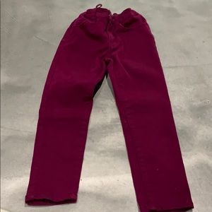 Okie Dokie Girls Plum/ Dark Pink Jeans sz 5t
